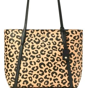 NWT Kate Spade Cara Leopard Print Tote Bag